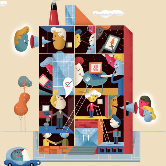 Editorial Illustration: The Year Of The Talent Management